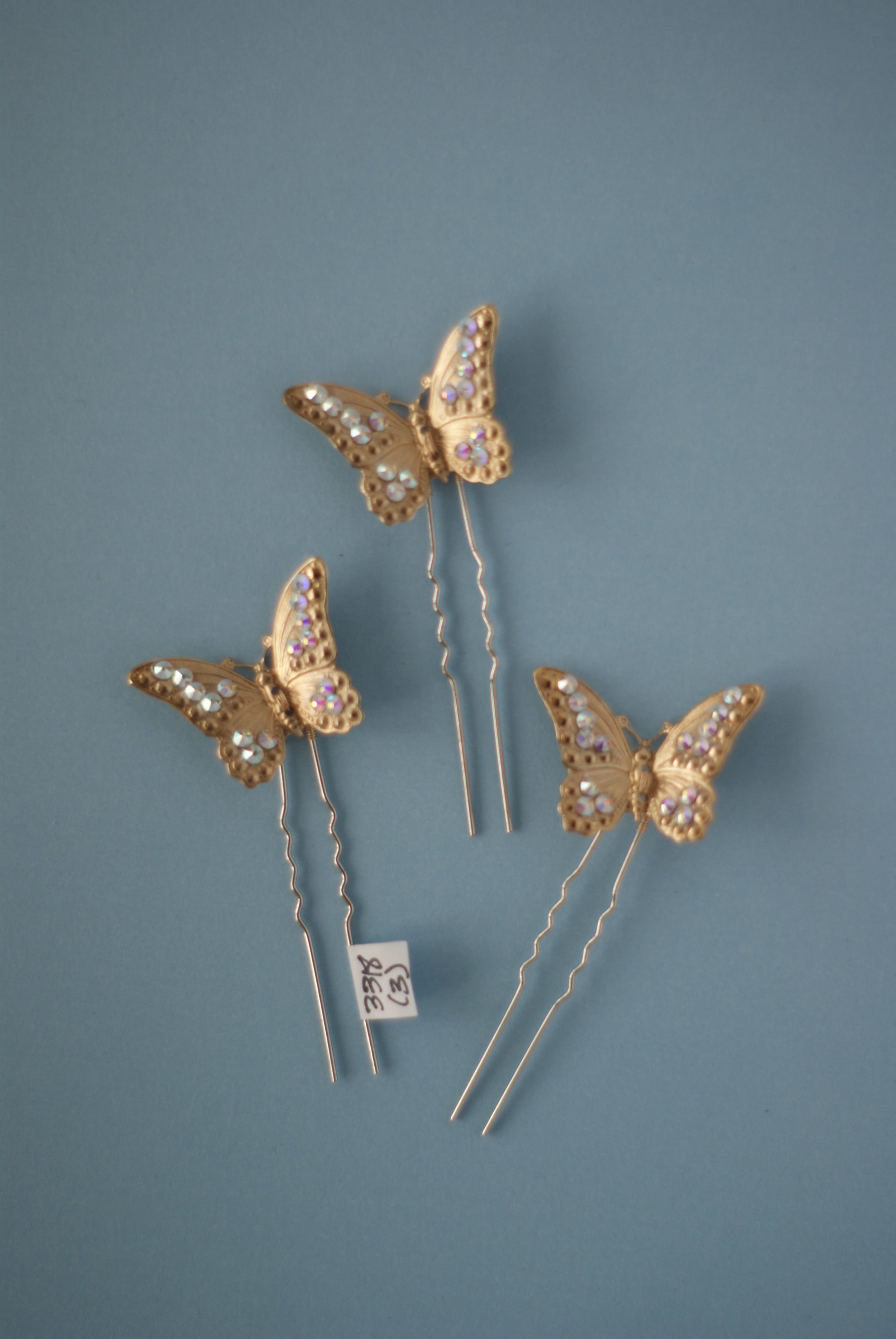 butterfly hair pins