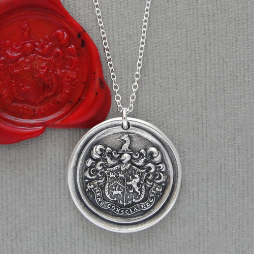 Give It Your All - Silver Griffin Wax Seal Necklace - Strength Symbol – RQP  Studio