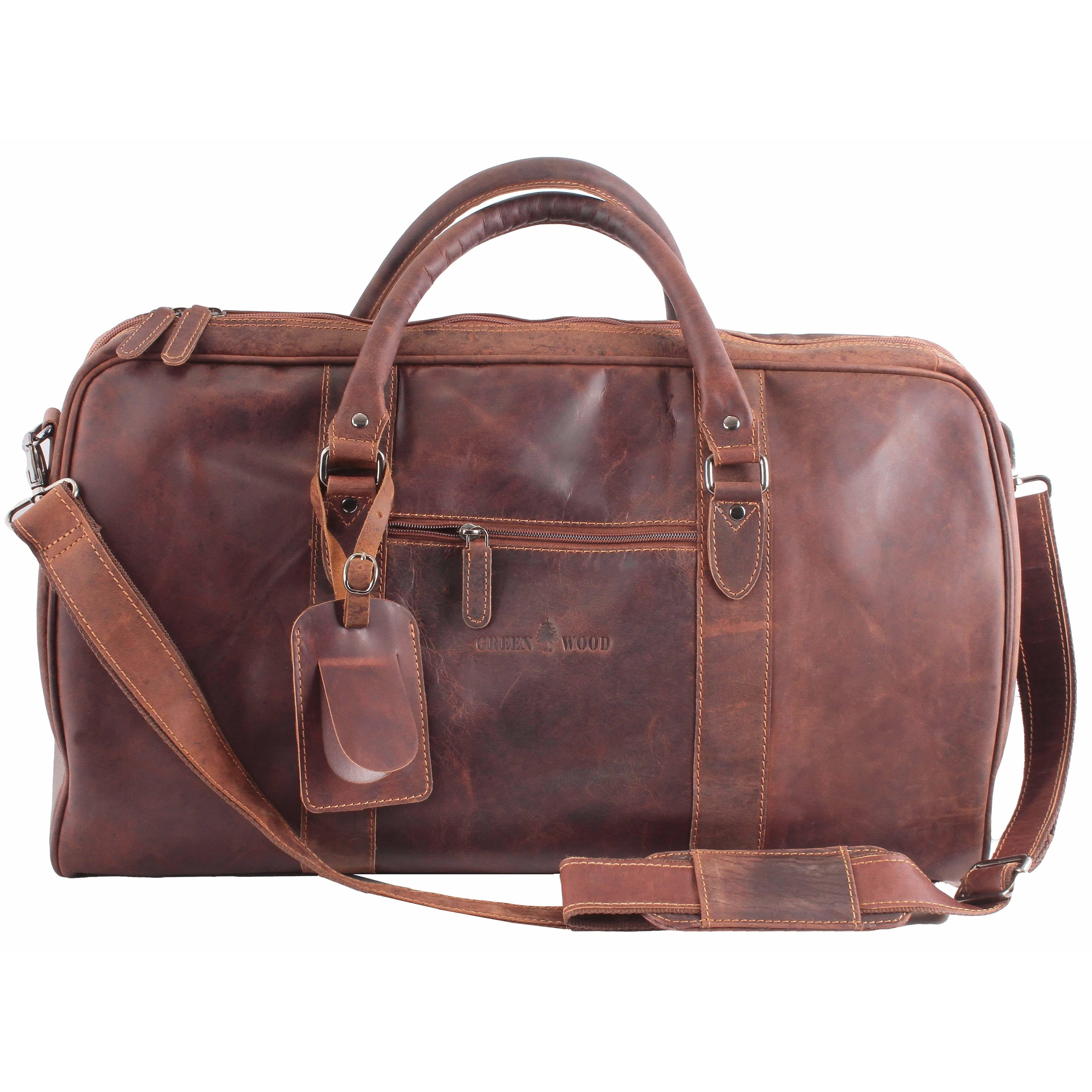 Leather Overnight Travel Bag Wilson - Sandal - Greenwood Leather product image