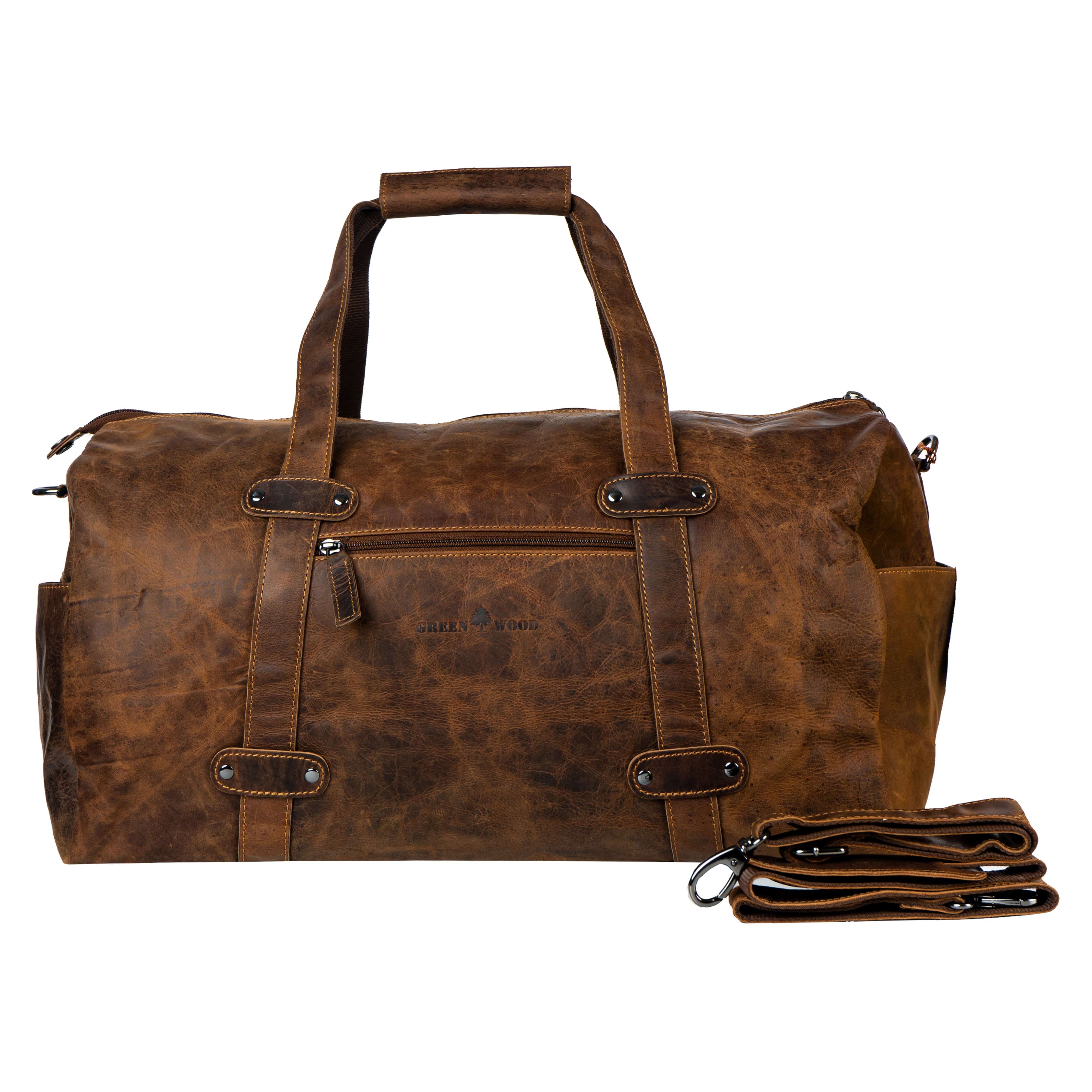 Leather Overnight Duffle Bag Munich - Sandel - Greenwood Leather product image