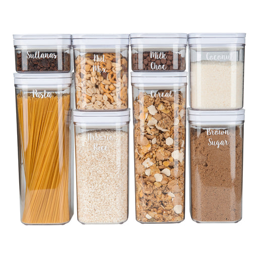 Lifewit 4L(135oz) Cereal Containers Storage with Flip-Top Lids, 4pcs  Airtight Food Storage Canister Sets with Label Stickers for Kitchen Pantry