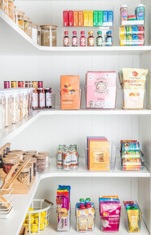 Pantry organization with clear containers - Christina Maria Blog