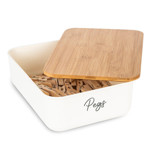Storage Container Small with Bamboo Lid for Storage and