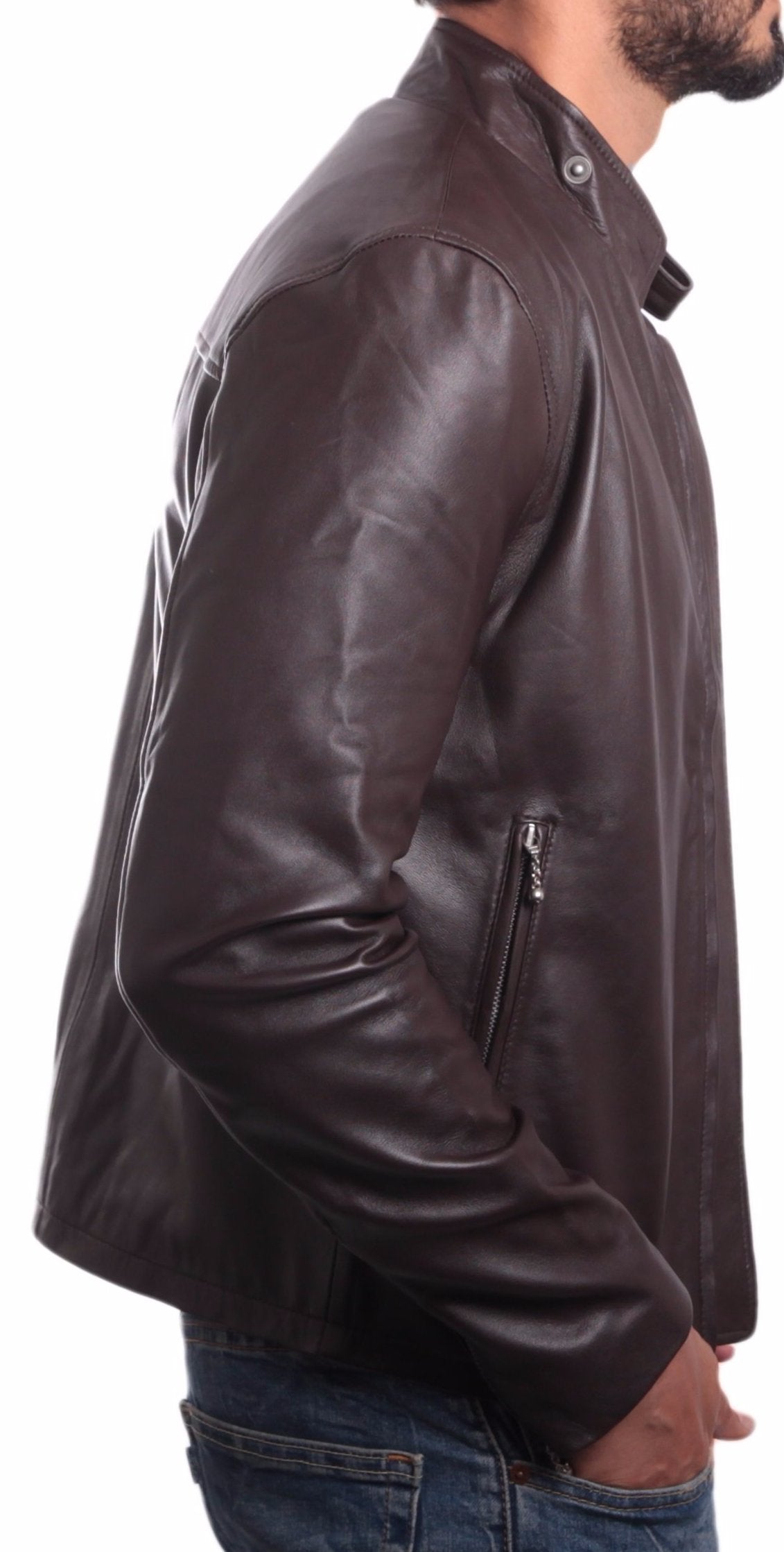 jordan leather coat