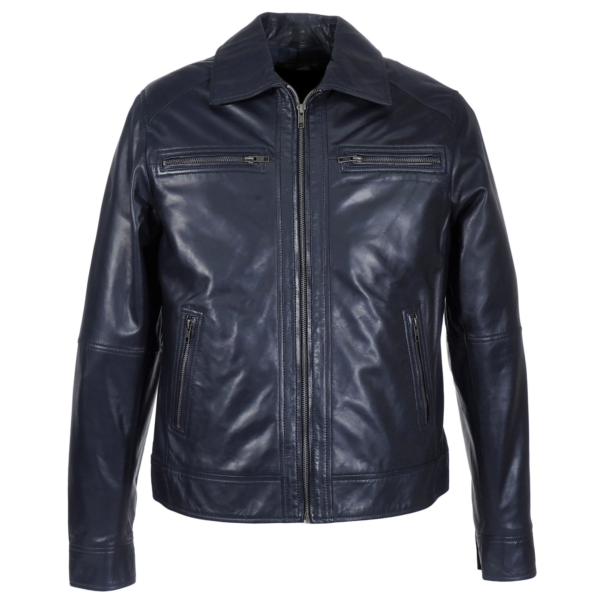 Leather Jacket - Mens Cameron Leather Jacket