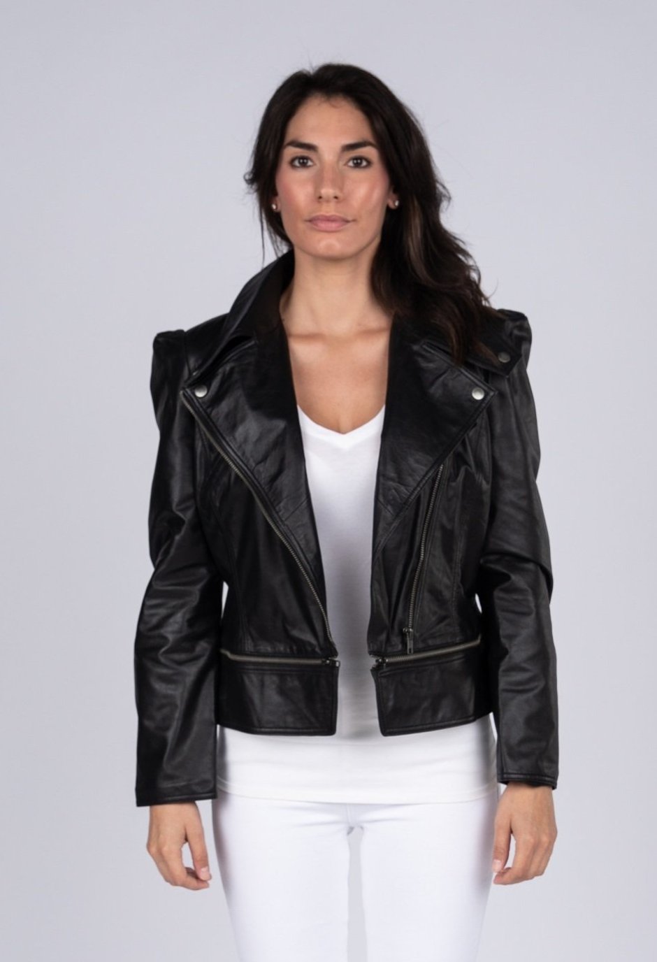 Annette Womens Leather Jacket - Discounted! Womens Leather Jacket FADCLOSET