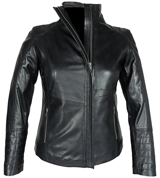 Arra Womens Leather Jacket - Discounted! Womens Leather Jacket FADCLOSET