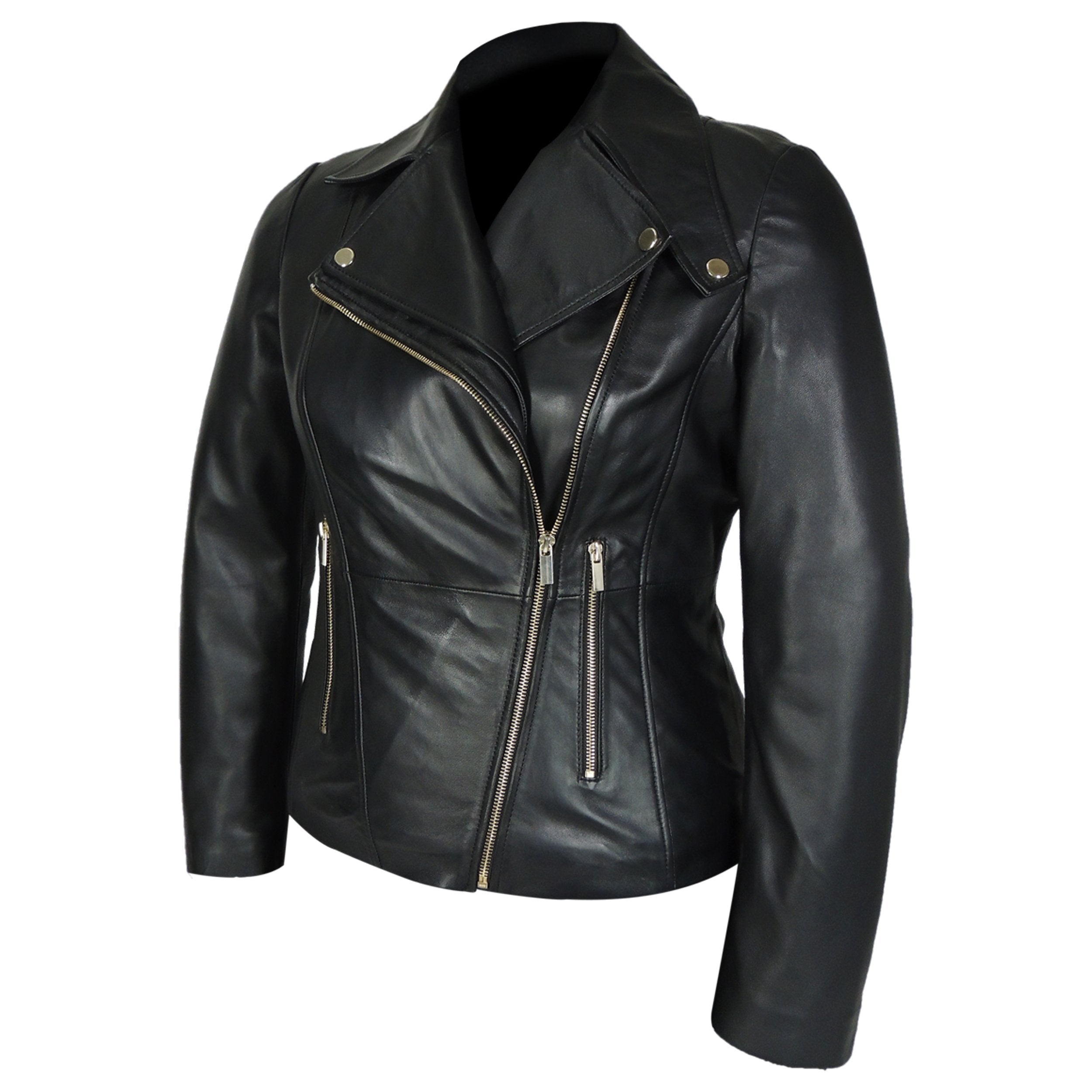 Charlotte Womens Leather Jacket, [option2] - Fadcloset