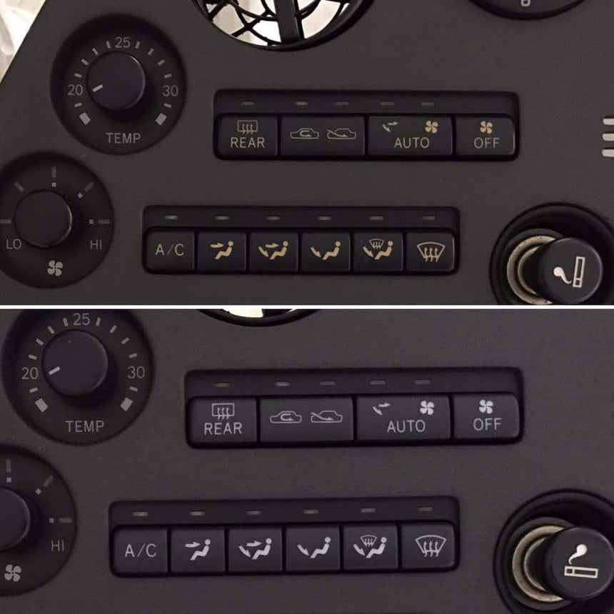 Genuine AC Unit 12 Button Set JZA80 (Inc. Dials) - DNST Motorsports