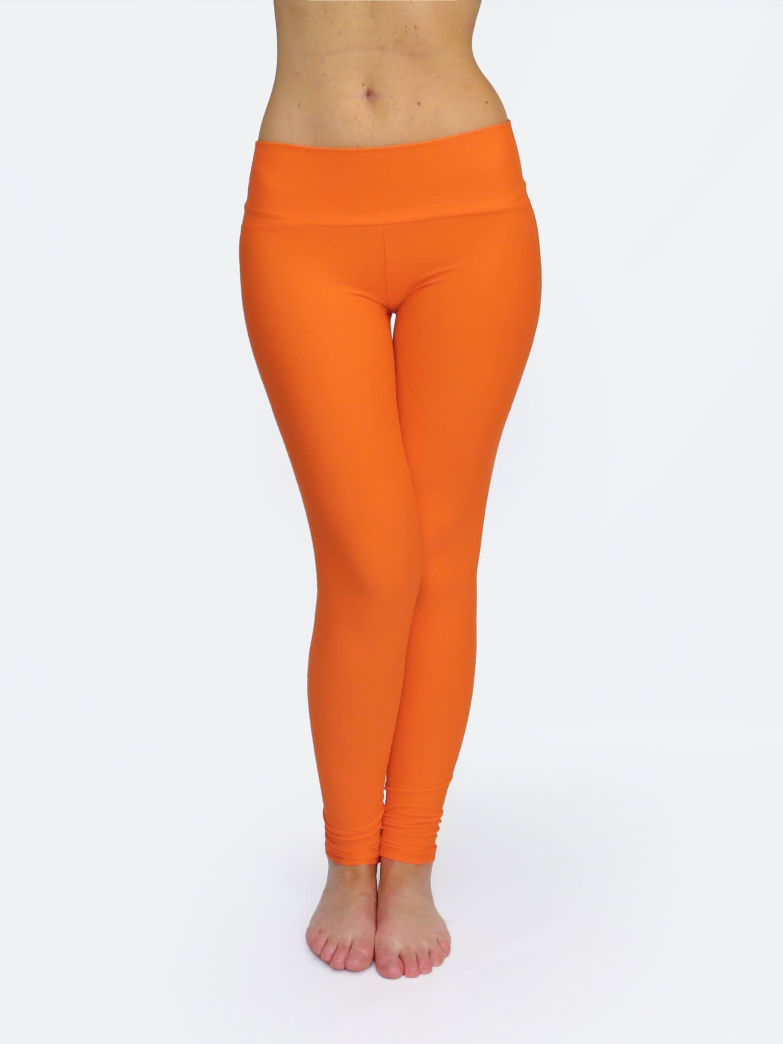 orange yoga leggings