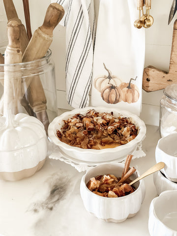 Caramel Apple Cinnamon Roll Bake