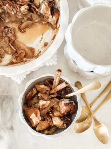 Caramel Apple Cinnamon Roll Bake