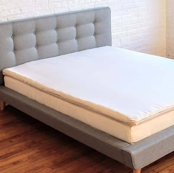 100% Natural Latex and Wool Mattress Topper with Organic Cotton Cover –  Pure Living Space