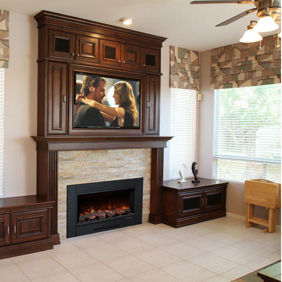 zero clearance wood burning fireplace installation