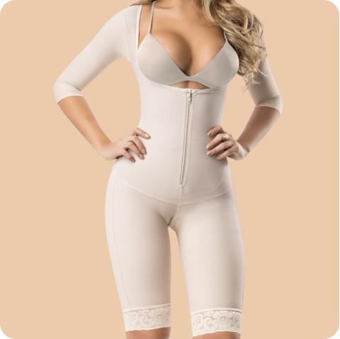 Post-Op Front Zipper Mid Thigh Girdle