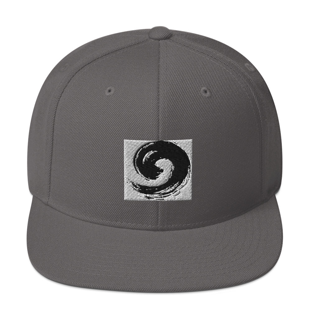 Exclusive Snapback Hat "Hand Drawing Wave " Custom designed  Snapback Hat