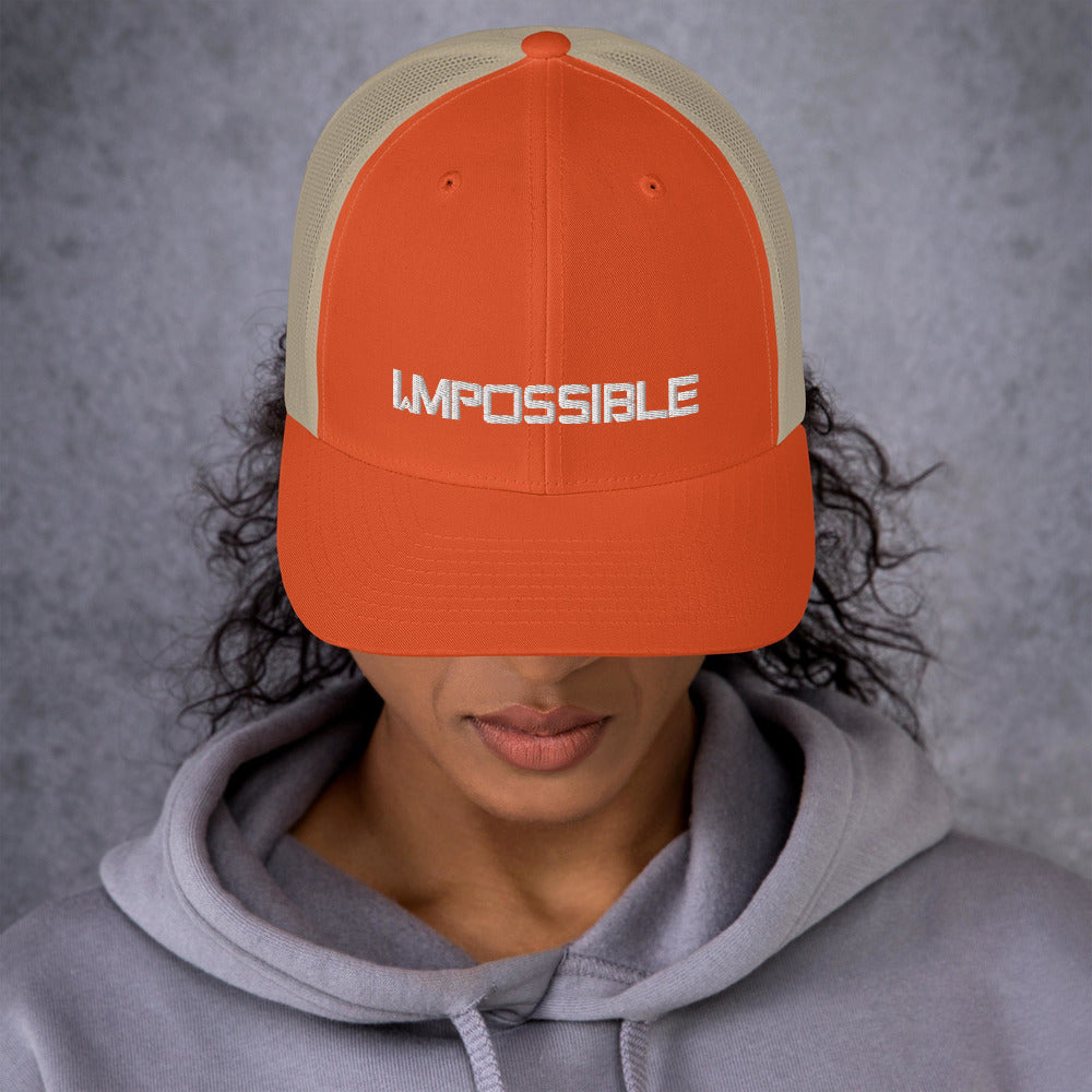 Motivational  Hat "I AM POSSIBLE" Inspiring Law of Affirmation Embroidery Trucker Cap