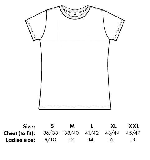 Womens t-shirt size guide