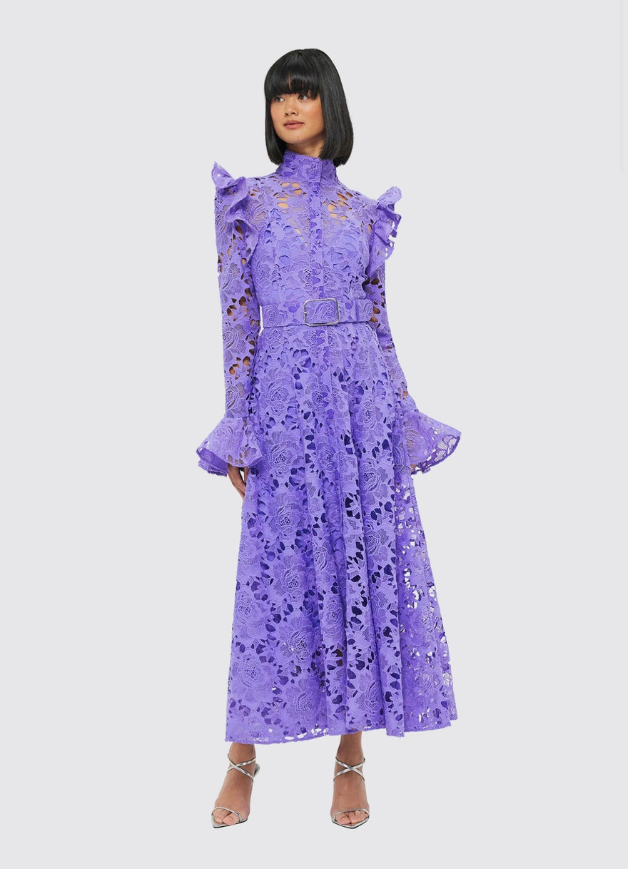 Leo Lin - Aliyah Butterfly Sleeve Midi Dress | All The Dresses