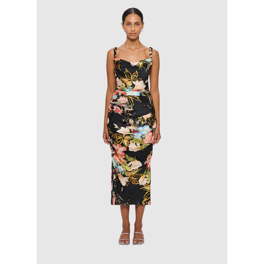 Leo Lin - Rachel Cowl Neck Slip Dress - Opulent Print In Mystic | All ...