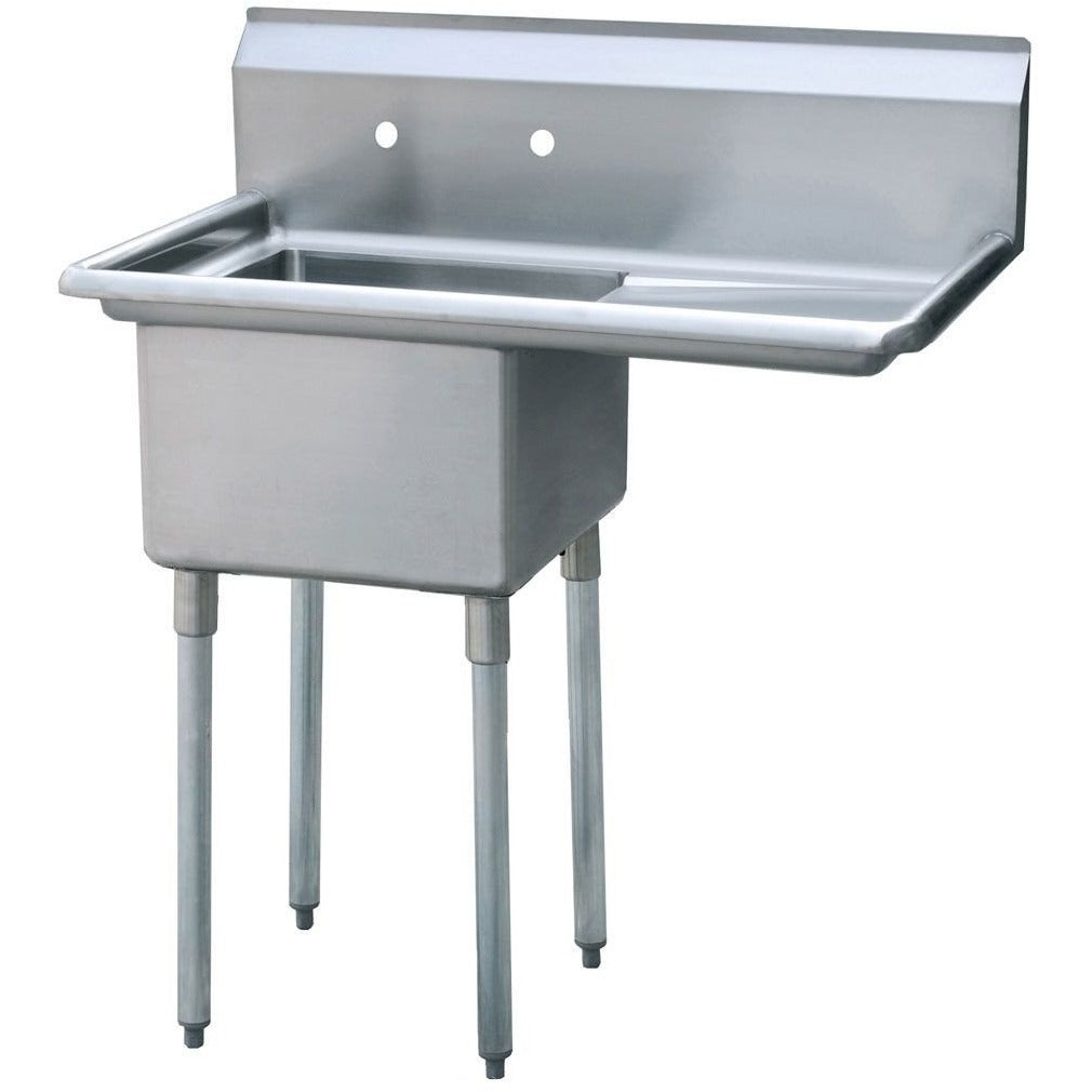 Stainless Steel 1 Compartment Sink 38 5 X 24 With 18 Right Drainboard