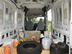 Ford Transit van conversion - van build floor install - Rigid Max drying - #vanlife
