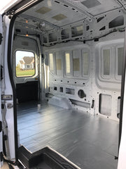Ford Transit van conversion - van build floor install - insulation - #vanlife