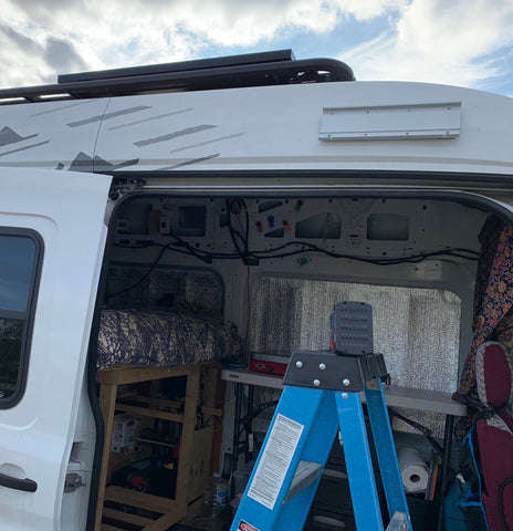 Ford Transit Van Conversion - Fiamma awning install