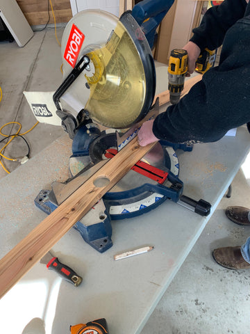 Ford Transit Van Conversion - Ceiling and Wall Cedar installation 