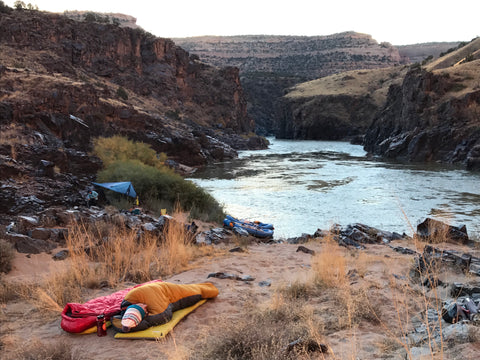 Westwater canyon white water oar rig camping under the stars