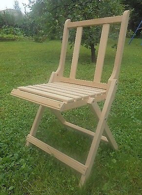 small wooden folding chair