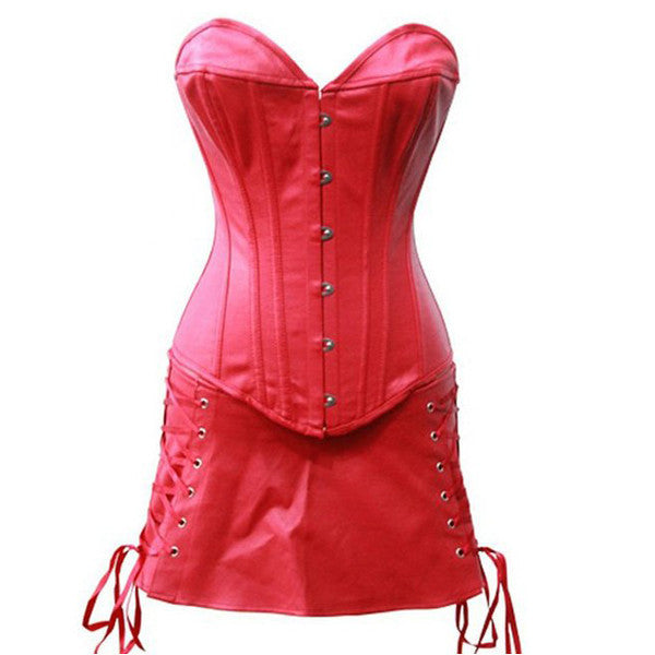 New Fashion Style Sexy Leather Corset Outfits Dresses|Hiipps.com