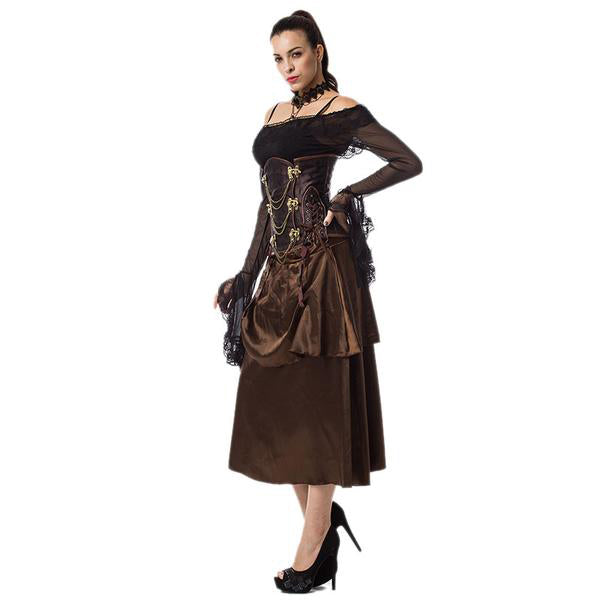 steampunk corset skirt