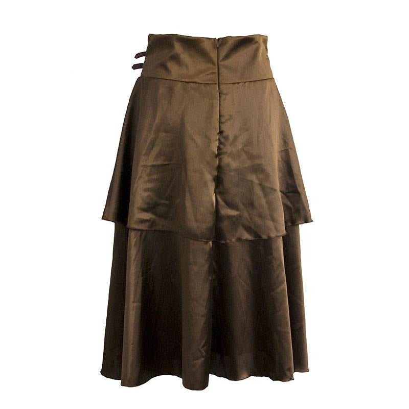 Brown Overbust Corset Steampunk Costume Clothing with Skirt – Hiipps