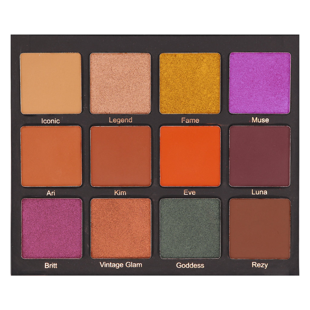 red orange eyeshadow palette