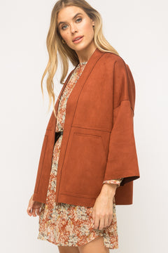 Mystree Sample #22 - Suede Kimono Jacket