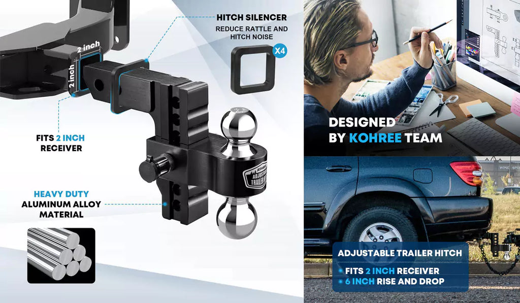 Drop down hitch with unwavering strength and durability for any environment