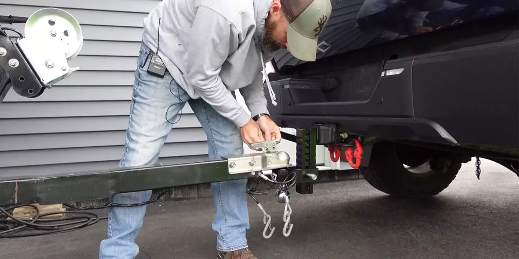 Attach the trailer coupler to the hitch ball