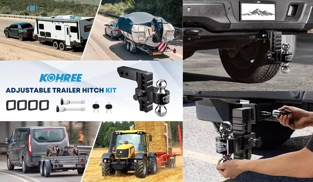 Kohree adjustable trailer hitch kit application