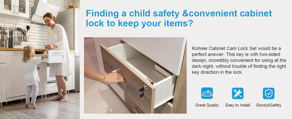 Finding a child safety & convenient cabinet lock to keep your items