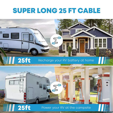 RV Extension Cable for Camp and Home Application