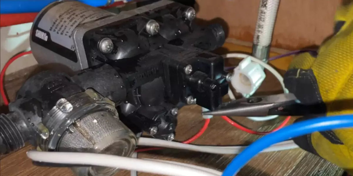 RV fresh water pump wiring