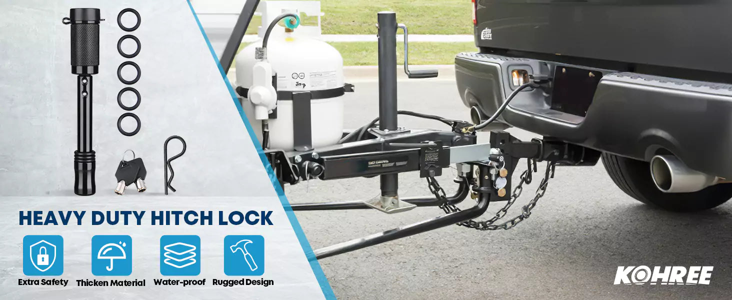 Heavy duty lockable hitch pin