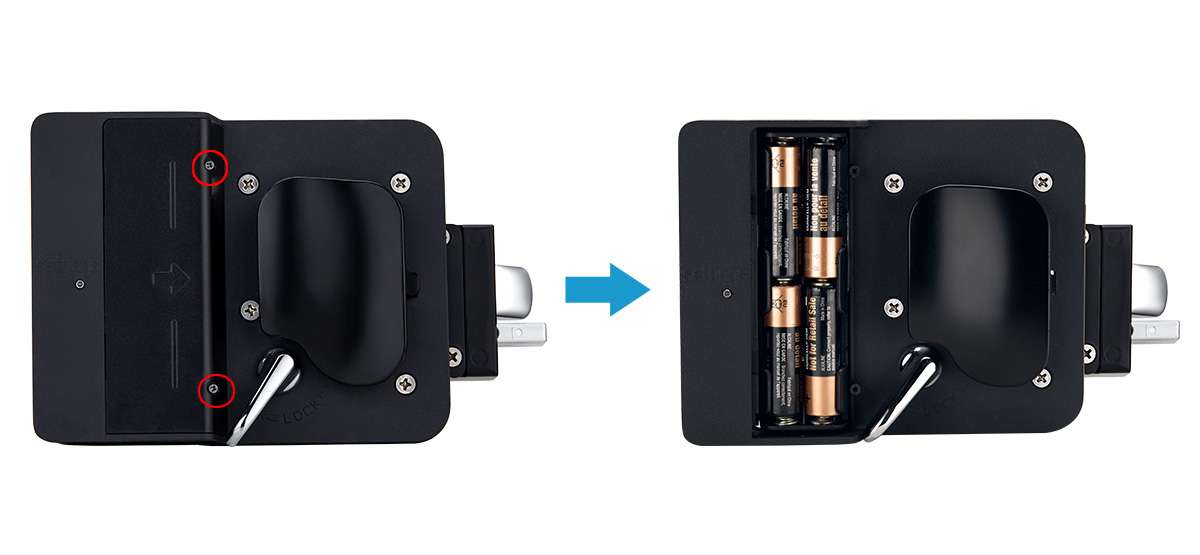 replace the battery in keyless entry door lock
