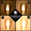 Kohree Vintage Led Edison Bulb 6W Dimmable Filament Light Bulb, E26 2300K Amber Warm White Glow, 60W Equivalent, Squirrel Cage Filament Antique Style LED Edison Bulb, UL Listed(6-Pack) - kohree