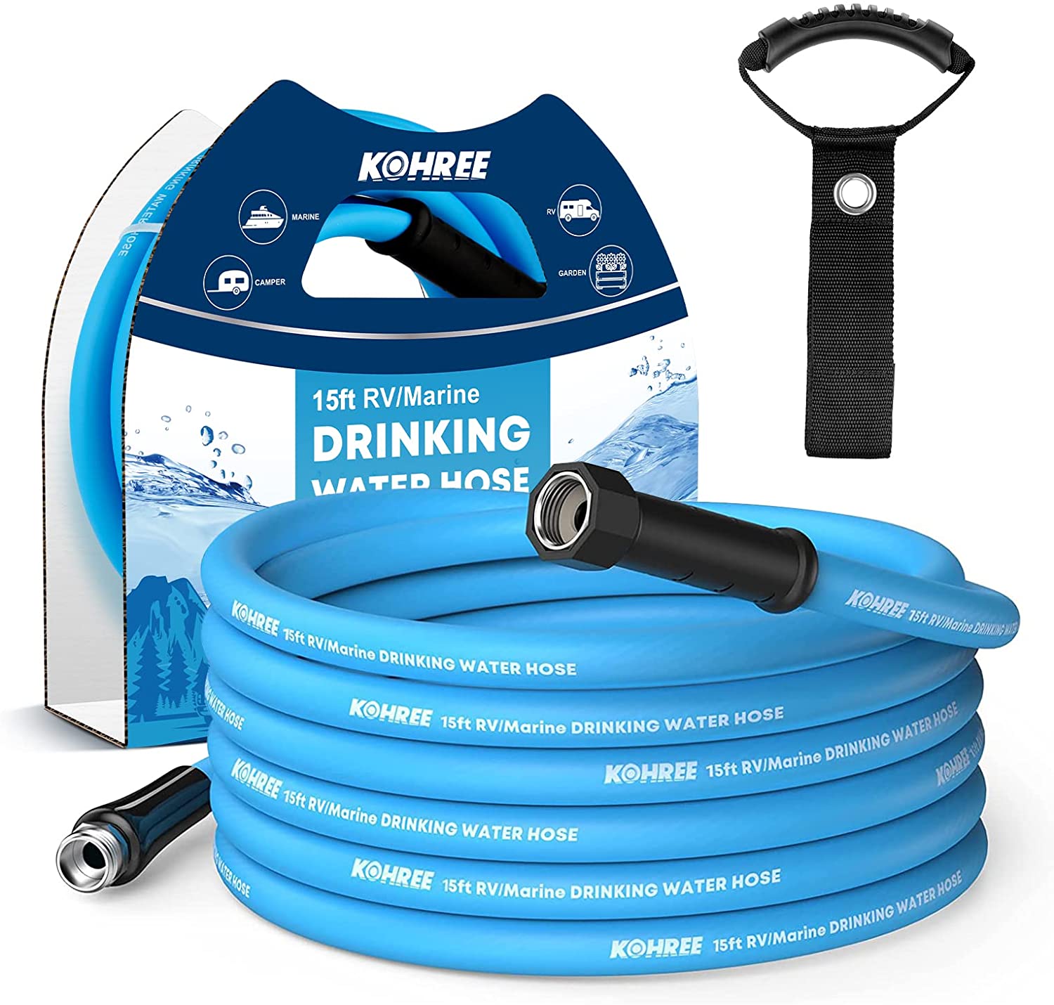 RV Water Pressure Regulator for RV Camper, Adjustable Handle Water Hos –  Nilight