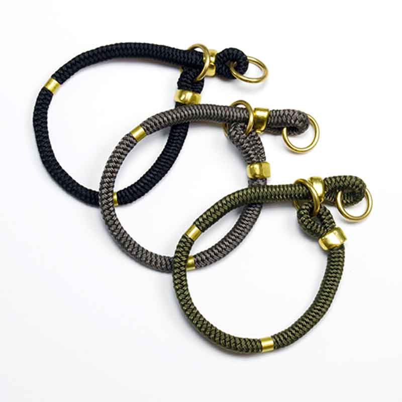 nylon rope dog collar