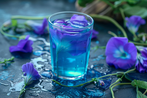 HEALTH OF THE RESPIRATORY SYSTEM with butterfly pea tea