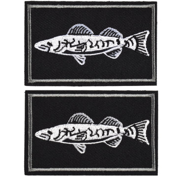 2Pcs Fishing Patches, Tactical Wildlife Walleye Patch, Coyote – DING YI