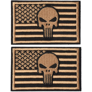 USA Flag (Left Arm) Patch: Rubber Hook-Backing Patch by Hazard 4